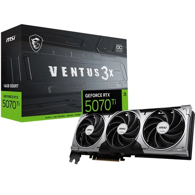 Видеокарта MSI GeForce RTX 5070 Ti VENTUS OC 16GB (3x) 00426 - фото 138
