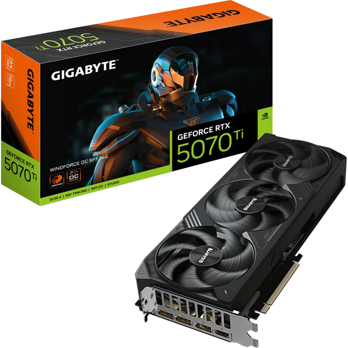 Видеокарта GIGABYTE GeForce RTX 5070 Ti WINDFORCE OC SFF 16GB (3x) 00502 - фото 154