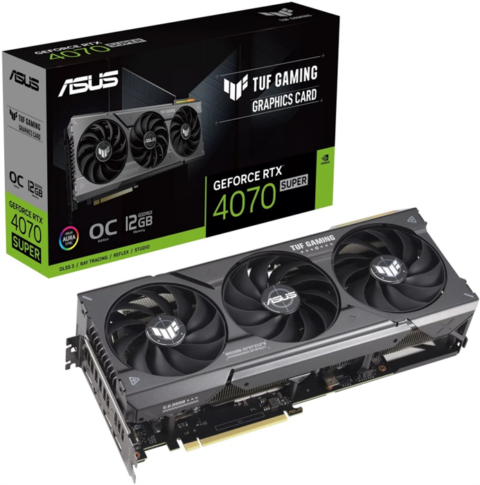 Видеокарта ASUS GeForce RTX 4070 SUPER TUF Gaming OC Edition 12GB (3x) 00281 - фото 17