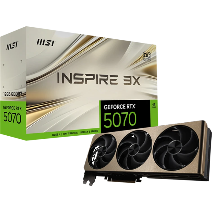 Видеокарта MSI GeForce RTX 5070 INSPIRE 3X OC 12GB (3x) 00488 - фото 183