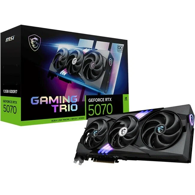 Видеокарта MSI GeForce RTX 5070 GAMING TRIO OC 12GB (3x) 00489 - фото 190