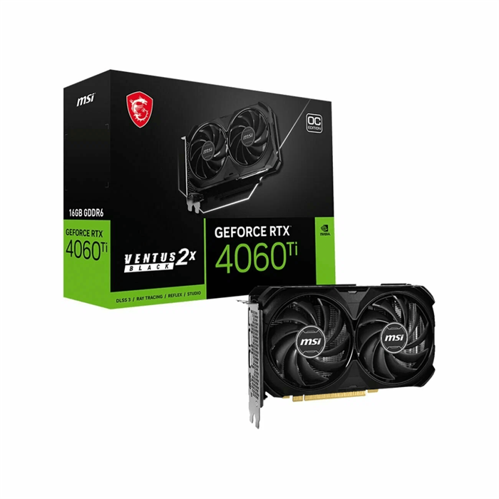 Видеокарта MSI GeForce RTX 4060 Ti VENTUS BLACK OC 16GB (2x) 00090 - фото 311