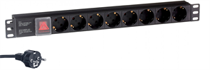 Блок розеток ExeGate ServerPro PDU-19H804 Al-8S-EU2.5-SW 00210