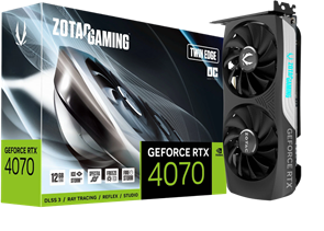 Видеокарта ZOTAC GeForce RTX 4070 Twin Edge OC 12GB (2x) 00039